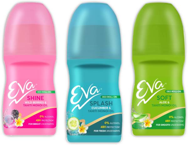 EVA Splash, Soft, Shine Deodorant Roll-on - For Women