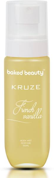 BAKED BEAUTY Kruze French Vanilla Body Mist Long Lasting Gourmet Fragrance Body Mist - For Women