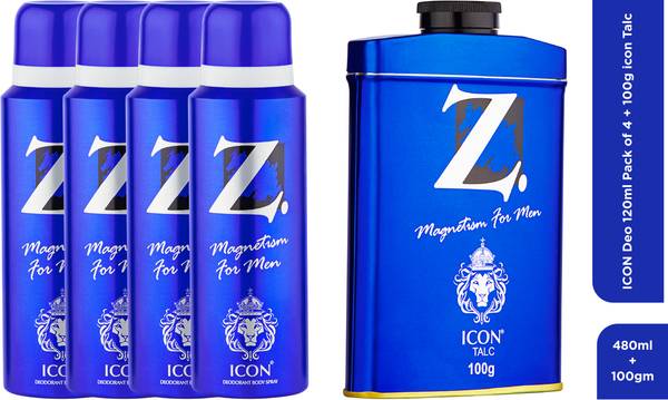 Z Magnetism for Men Icon Deo 120ml 100g Icon Talc For Men