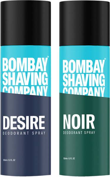 BOMBAY SHAVING COMPANY Desire & Noir 150ml x 2 Combo Deodorant Spray Deodorant Spray - For Men