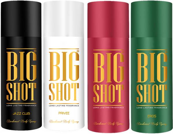 OSCAR Big Shot Deodorant Jazz Club, Privee & Eros (150ml each) Deodorant Spray - For Men