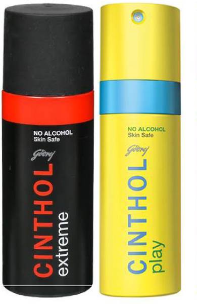 CINTHOL Extreme And Play Deodorant Spray  -  For Men & Women