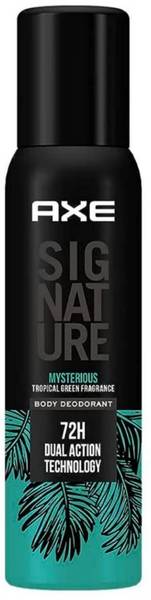 AXE Signature Mysterious Tropical Green Fragrance, No Gas Deodorant Spray - For Men
