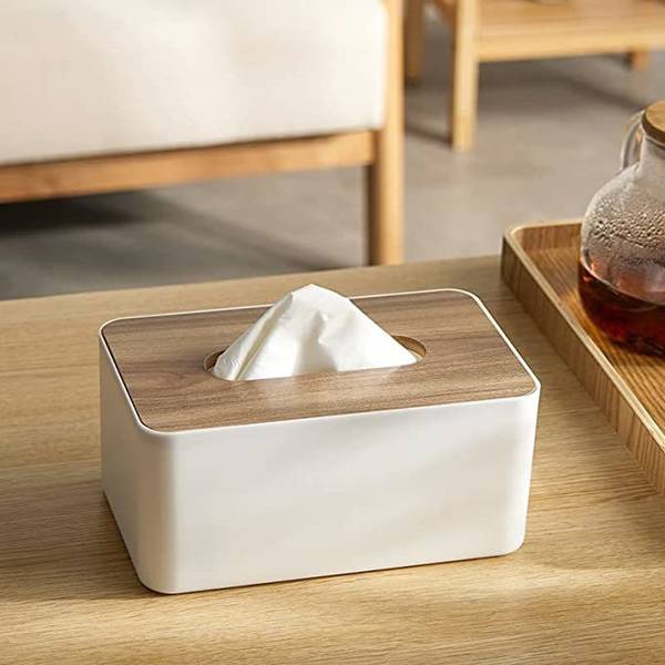 DaduGirase 1 Compartments Wooden tissue box holder