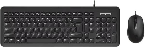 HP KM160 Wired Mouse and Keyboard Combo Wired USB Standard Desktop Keyboard Compatible with Desktop, Laptop, Mac