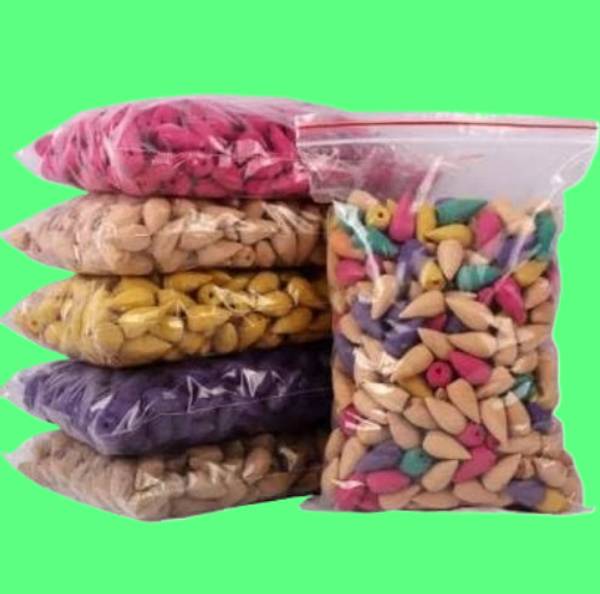 BZILO ONLY 100 Backflow Incense Cones Backflow Smoke Cone for backflow Burner K81 Blossom Dhoop