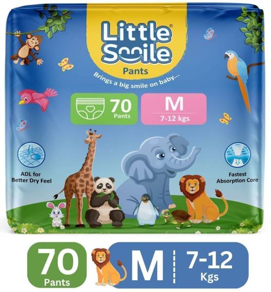 Little smile Better Dry Feel Baby Diaper Pants - Medium - M