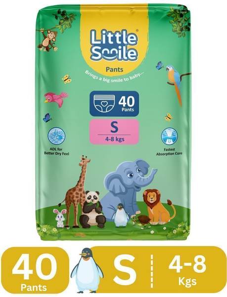 Little Smile Better Dry Feel Baby Diaper Pants - S