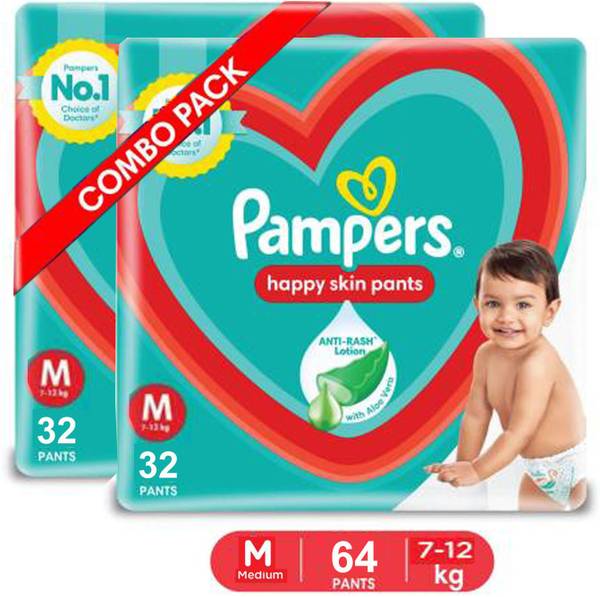 Pampers Happy Skin Pants Value Pack M Price History