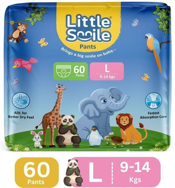 Little Smile Better Dry Feel Baby Diaper Pants - Large - L