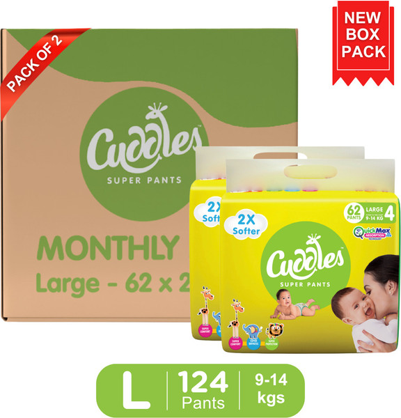 Cuddles - Super Pants Combo Pack - Large(62*2) - L