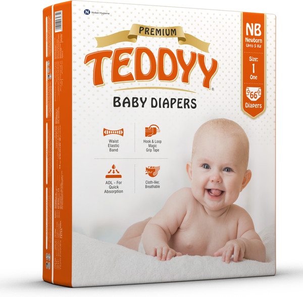 TEDDYY Baby Premium Tape Diapers - New Born