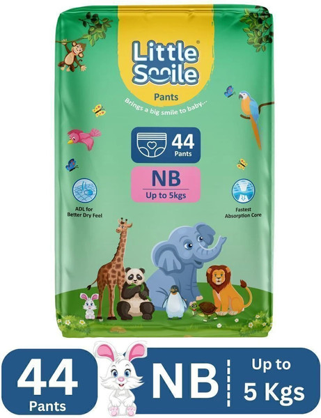 Little Smile Better Dry Feel Baby Diaper Pants - New Born