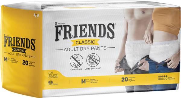 FRIENDS Classic Diaper Pull Ups Pants Adult Diapers - M