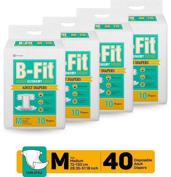 B-FIT Adult Diaper Economy Tape Style Adult Diapers - M