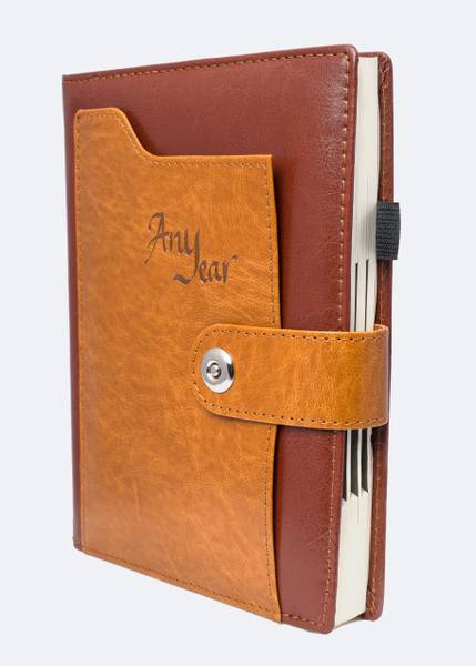 Erminio Palamino Thermal Cover Diary | Any Year Edition 365 Day Diary | Executive Diaries A5 Diary Rulled 180 Pages