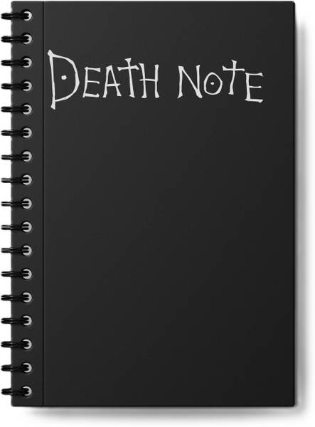 Journalised DeathNote Aesthetic A5 Journal Ruled 160 Pages