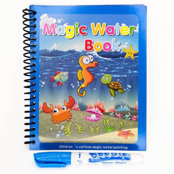 Extraposh Magic Water Reusable Painting Book Magic Doodle Pen Coloring A5 Notebook study 40 Pages