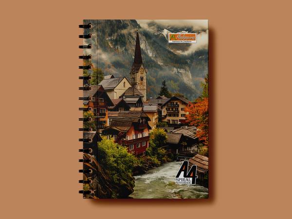 MAHAVIRA TRADERS SPIRAL NOTEBOOK A4 Notebook UNRULED 400 Pages