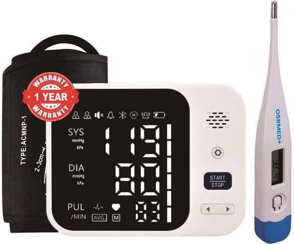 OSR MEDPLUS Automatic Digital BP Monitor And Thermometer For Accurate Measurement Free Thermometer
