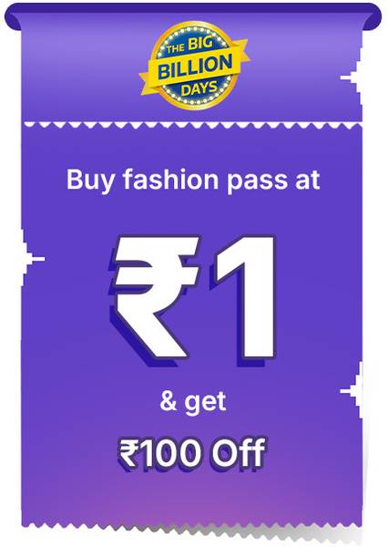 Applicable on all Fashion products Buy Fashion Pass only at Re 1 and get Flat discount of Rs 100