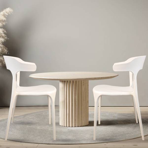 Rose Designer Chairs ROSE Vision Cafe Plastic Chairs, Restaurant Chair with Backrest Plastic Dining Chair