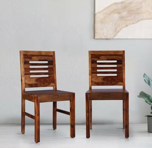 Allie Wood Sheesham Solid Wood Dining Chair Price History
