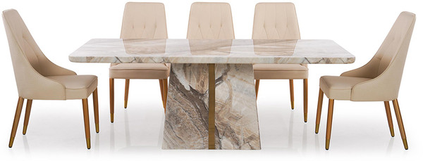 Durian Stone 8 Seater Dining Set
