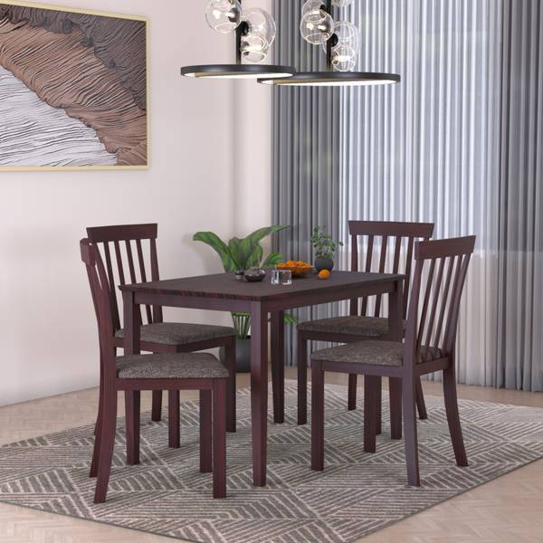 Flipkart Perfect Homes Houston Solid Wood 4 Seater Dining Set