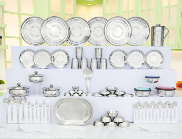 KIARAA Pack of 70 Stainless Steel KIARAA Dinner Set