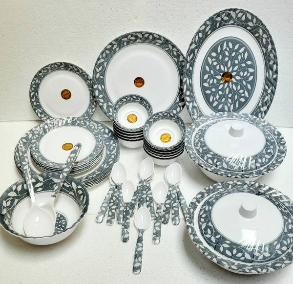 Radhe Crockery Pack of 44 Melamin Dinner Set
