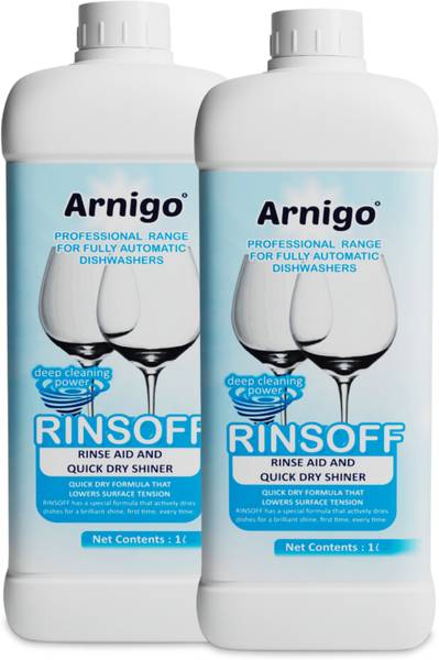 Arnigo Rinse Aid for Dishwashers with Glass Protection, Brilliant Shine, Dish Cleaning Gel