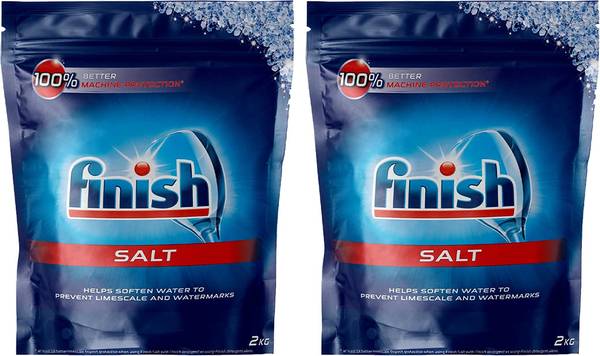 Finish Dishwasher Salt (2 x 2kg) Dishwashing Detergent
