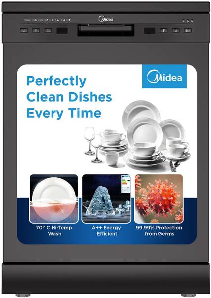 Midea MDWPF1301F(B)IN Free Standing 13 Place Settings Dishwasher
