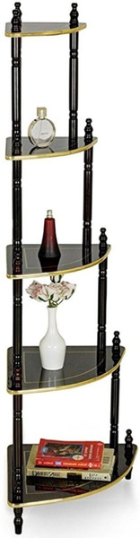 Bogenlite Plastic Wall Corner Stand, Floor Standing,Glossy Finish,(48L x 35B x 122H Cm) Plastic Display Unit
