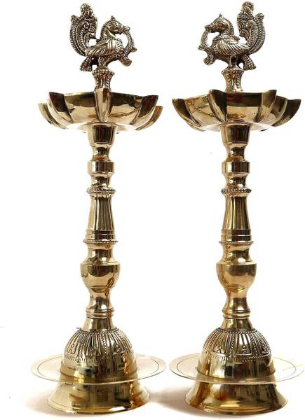 The Spiritual Living Brass (Pack of 2) Table Diya