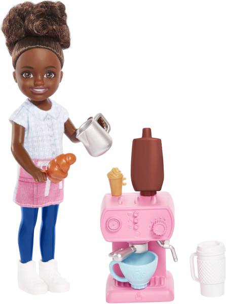 BARBIE Chelsea Doll and Accessories Barista Set