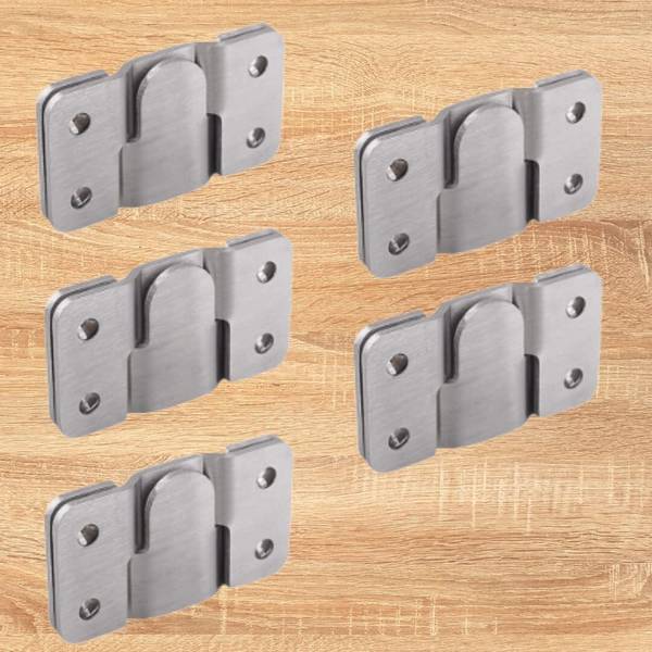 DESIRED DECOR Hanging Bracket Flush Mount Clamp Concealed Bracket Mirror Frame Hook (Set of 5) Door Hanger