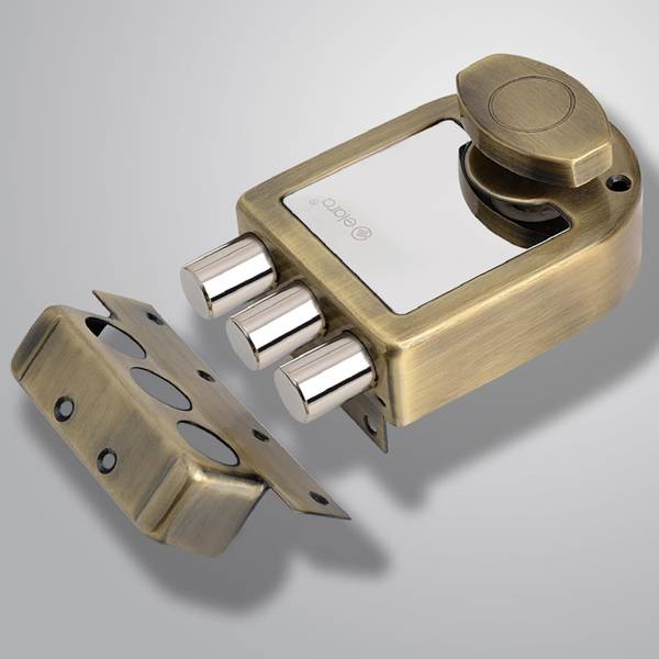 Elara Iron, Brass Glossy Deadbolts