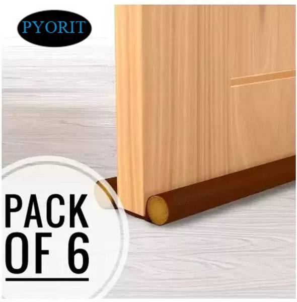 PYORIT Double Sided Under Door Protector/Seal Cover Twin Draft Blocker Guard with Dust (Pack of 6 ,39 inch) Cooling Air, Control Double Sided Under Do...