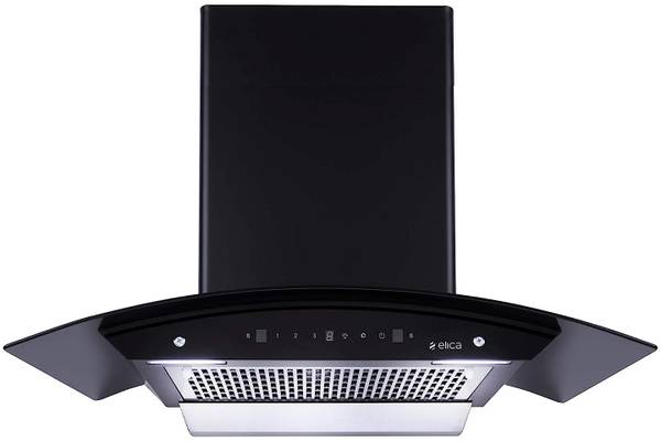 Elica WDFL 906 HAC MS NERO Auto Clean Wall Mounted Chimney