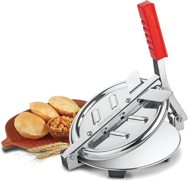 BBD Kitchen Shop Cold Heavy Quality steel Puri Maker Puri Press Kitchen Press roti Maker chapati Maker Manual Dough Press