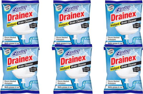 caster drainex Drainex Power: Ultimate Drain Cleaner & Opener for Clog-Free Drains Powder Drain Opener