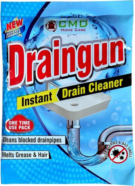 CMD Draingun instant Drain Cleaner&Drainage Block Remover,Washbasin,Pipe,SinkCleaner Powder Drain Opener
