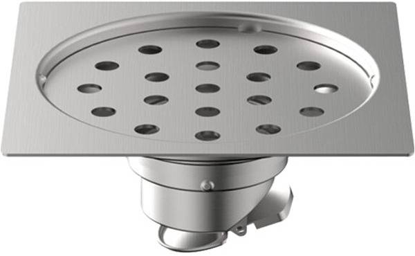 Viking Floor Brass Push Down Strainer