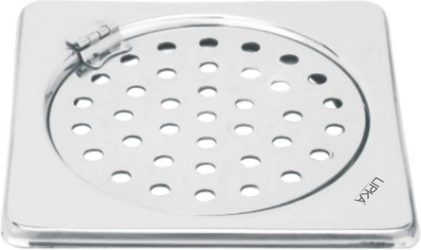 Lipka Floor Stainless Steel Push Down Strainer