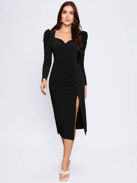 Sheetal Associates Women Bodycon Black Dress