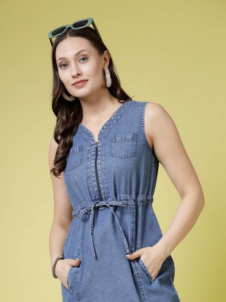 Being Naughty Women Bodycon Blue Knee Length Dress