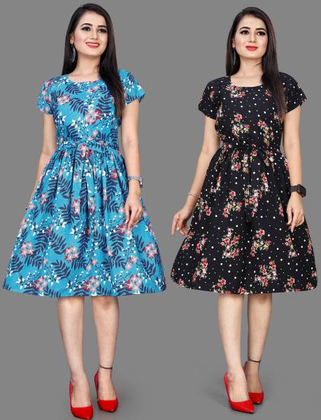 Khushi Fab Women A-line Multicolor Dress