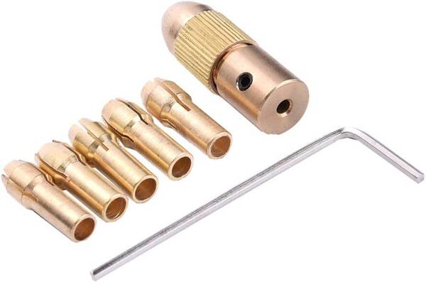 Gadariya King Drill Bit Collet 7Pcs/Set 0.5-3mm Micro Twist Drill Chuck Set Motor 555
